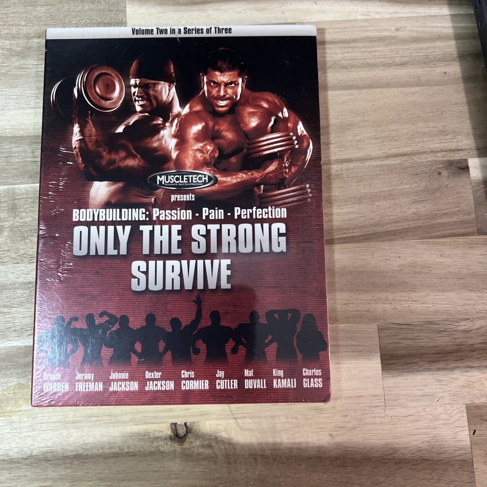 MuscleTech‎ Only the Strong Survive DVD Red Bodybuilding Film